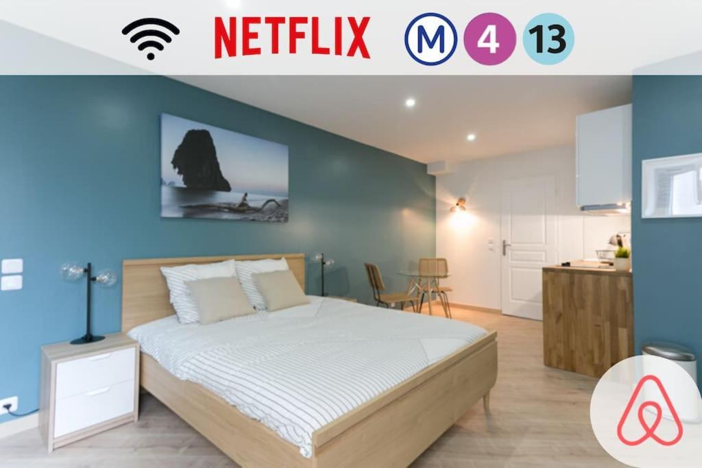 Rose, Appartement Confortable Proche Metro Montrouge Exterior photo